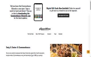 Commonhouse Aleworks website