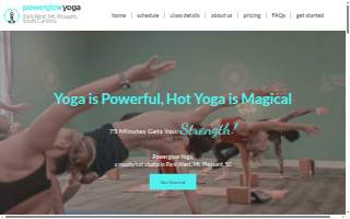 Powerglow Yoga website