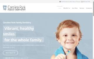 Carolina Park Family Dentistry website