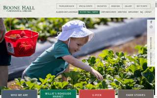 Willie's Roadside Market At Boone Hall Farms website