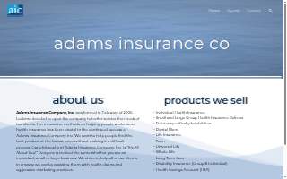 Adams Insurance Company website