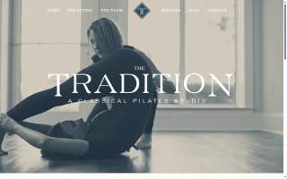 The Tradition Pilates Studio website
