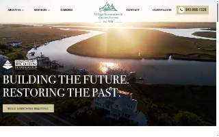 Village Restoration & Custom Homes website