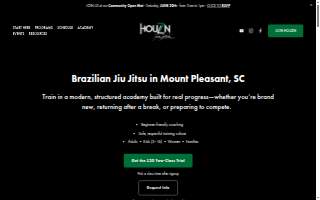 Houzn Jiu Jitsu Academy website