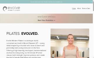 Evolve Modern Pilates website