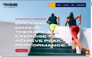 Rise Physical Therapy and Performance website