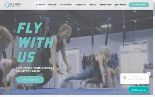 Fly High Bungee Fitness website