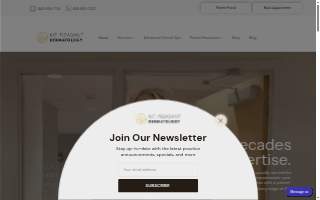 Mt Pleasant Dermatology website