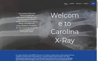 Carolina X-Ray & Medical Supply website