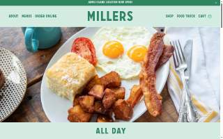 Millers All Day website