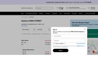 Sephora website