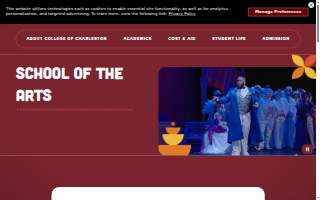 Marion and Wayland H. Cato Jr. Center for the Arts - College of Charleston website