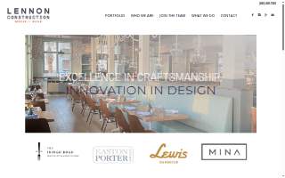 Lennon Construction website