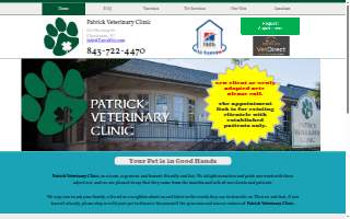 Patrick Veterinary Clinic website