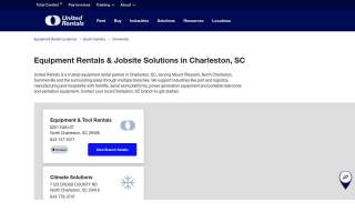 United Rentals of Charleston website