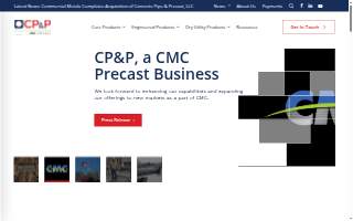 Concrete Pipe & Precast website