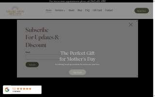Charleston Head Spa website