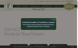 The Peninsula of Charleston Sales Gallery website