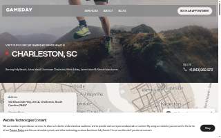 Gameday Men's Health Charleston TRT Clinic website