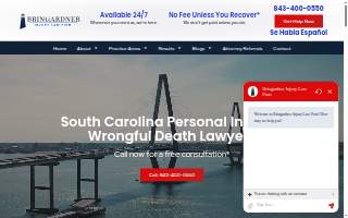 Bringardner Injury Law Firm website