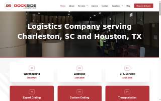 Dockside Logistics of Charleston website