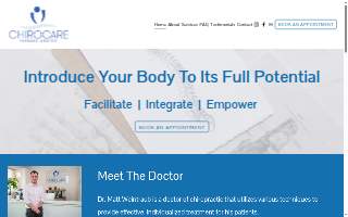 ChiroCare Therapy Center website