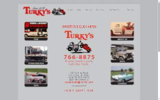Turky's Towing website