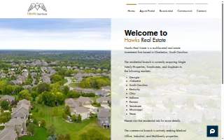 Hawks Real Estate website