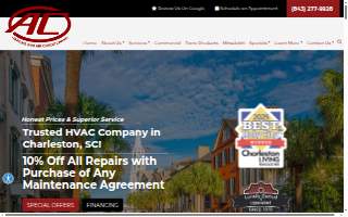 AC Heating and Air Conditioning Services website