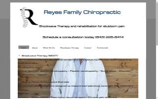 Reyes Family Chiropractic website