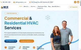 Max Mechanical Heating and Air website