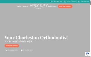 Holy City Orthodontics website