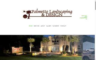 Palmetto Landscaping and Design website