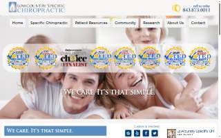 Lowcountry Specific Chiropractic website