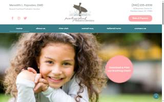 Pawleys Island Pediatric Dentistry website