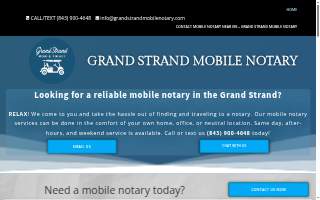 Grand Strand Mobile Notary website