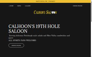 Calhoon's 19th Hole Saloon website
