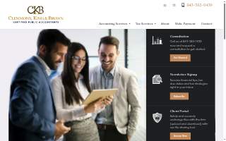 Clemmons King and Brown CPA website