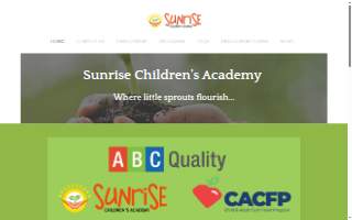 Sunrise Children's Academy website