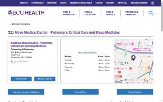 521 Moye Medical Center - Pulmonary, Critical Care and Sleep Medicine website