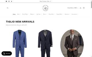 Unique Design Menswear website
