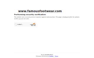 Famous Footwear of New York website