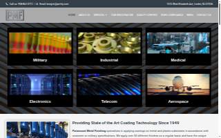 Paramount Metal Finishing Co website