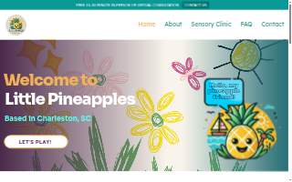 Little Pineapples Play Therapy website