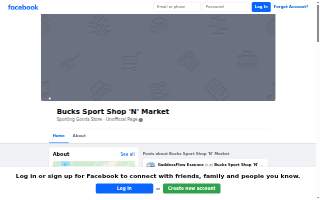 Buck's Sport Shop 'n' Market website