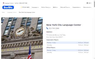 Berlitz New York City Language Center website