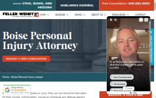Feller & Wendt Personal Injury Attorneys website