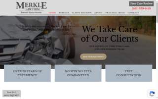 Merkle Law Firm website