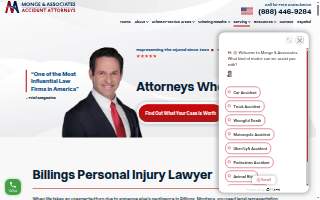 Monge & Associates Injury and Accident Attorneys website