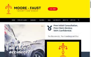 Moore-Faust Injury Law Group website